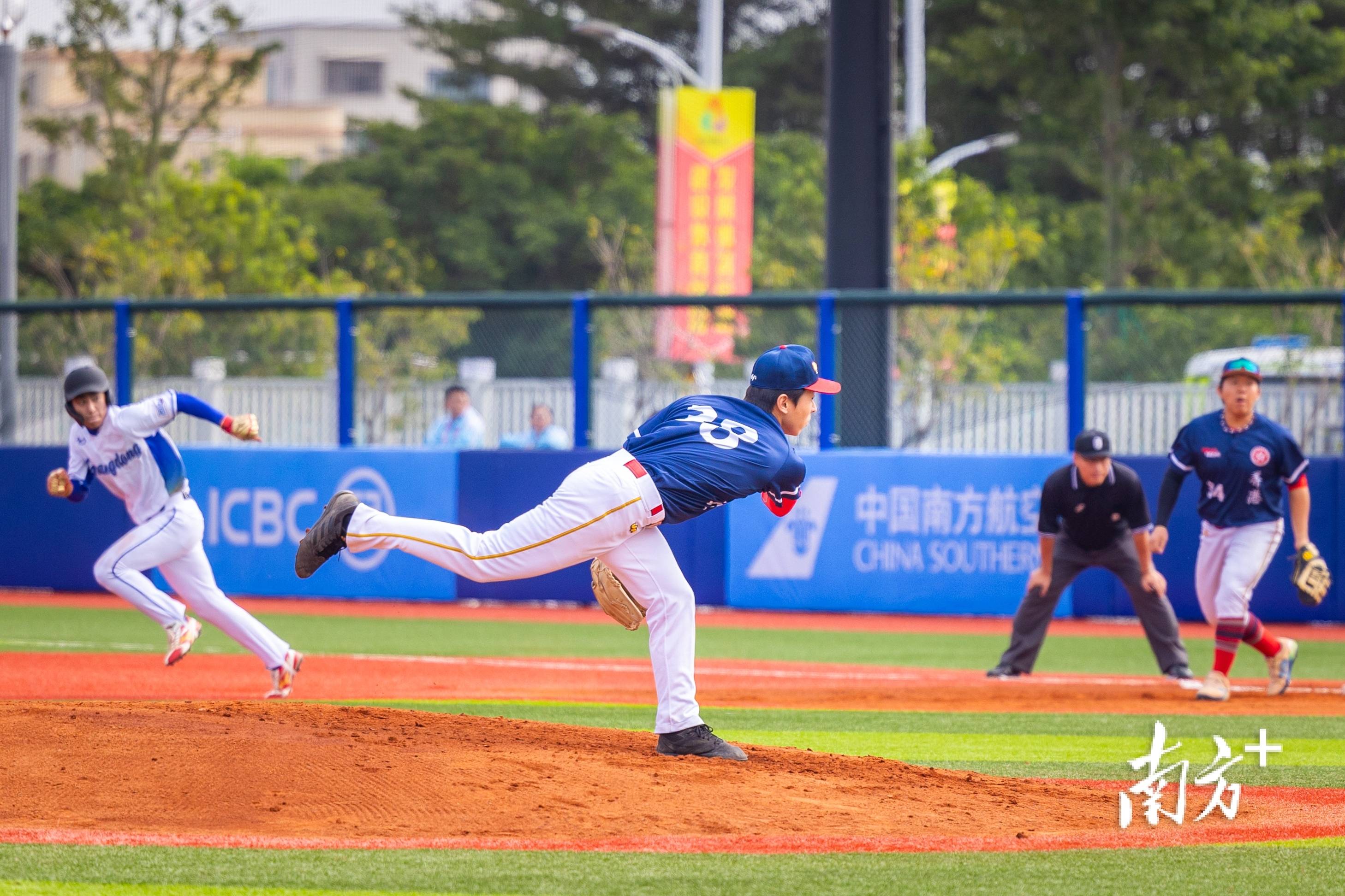 十五运会棒球项目在中山开赛,“00后”球员挑大梁