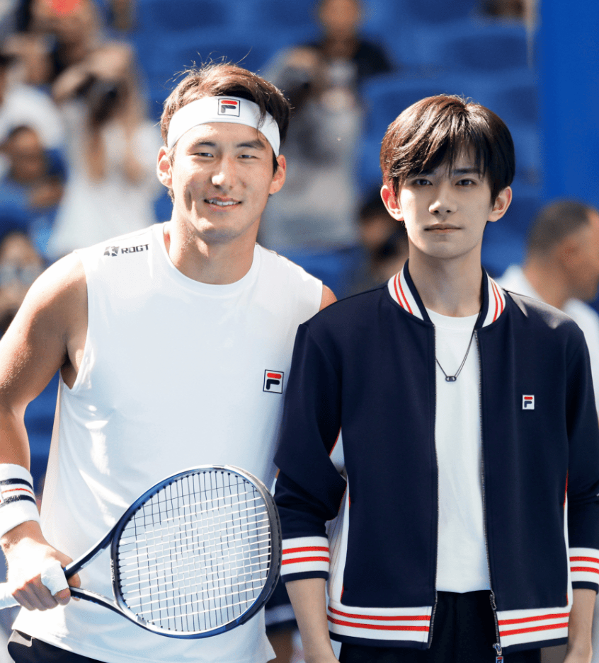 在网球中国赛季，FILA打出ACE球