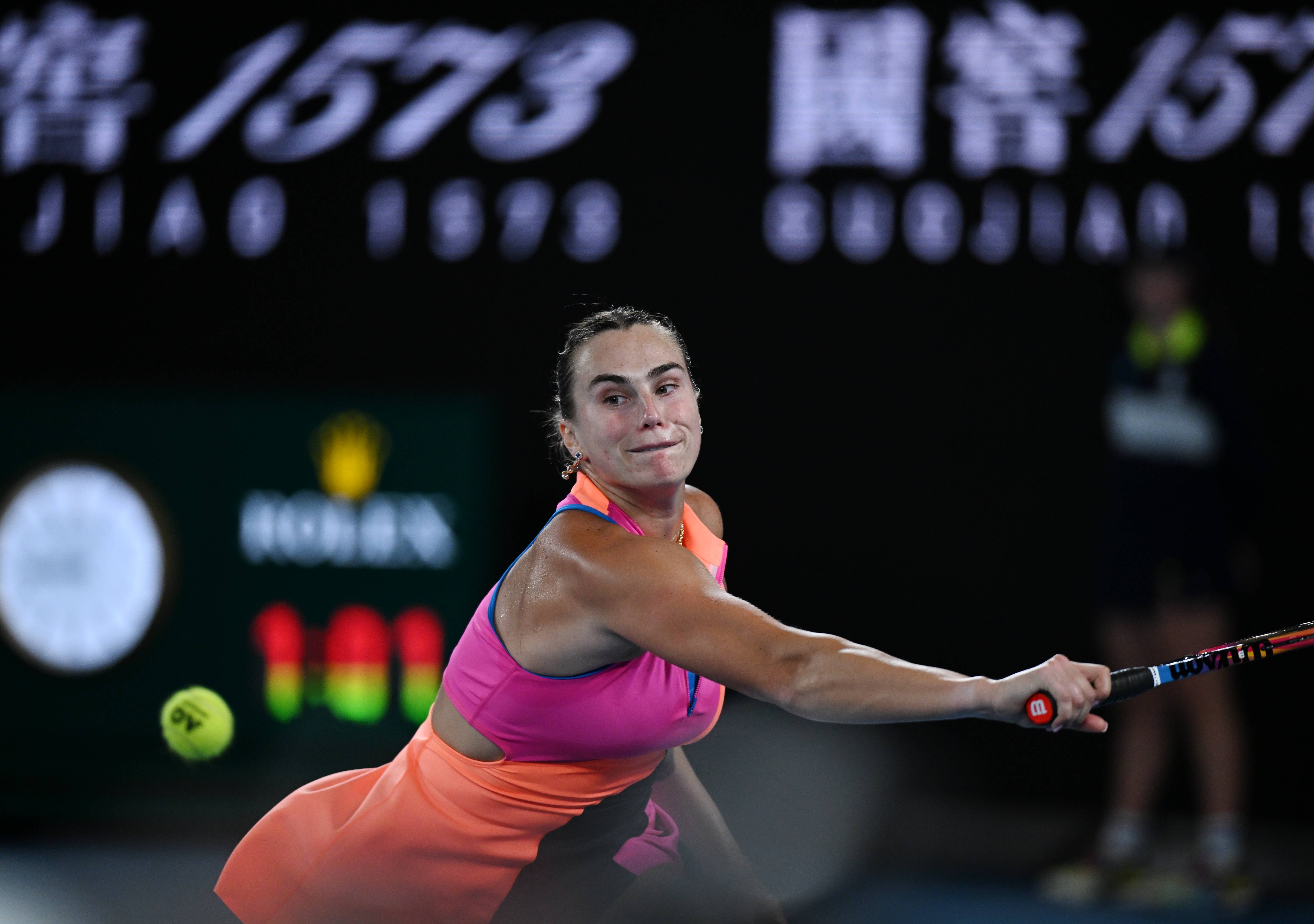 （体育）网球——澳网女单决赛：莱巴金娜夺冠